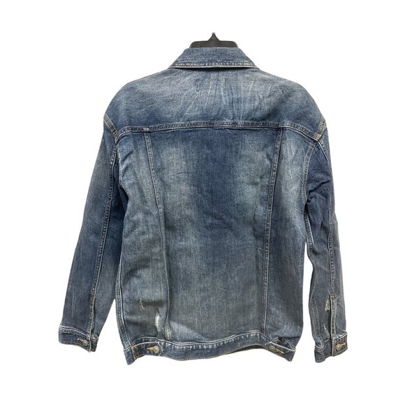 Silver Jeans Co. Selena Trucker Blue Denim Jean Jacket Small - Picture 4 of 10